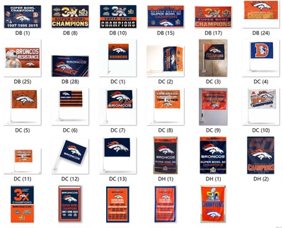 丹佛野马旗帜NFL Denver Broncos super bowl champions Flag