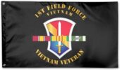 Field Family Force Veteran 1st Ribbons Vietnam SVC Flag