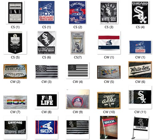 外贸货源芝加哥白袜MLB Chicago White Sox Flag亚马逊WISH EBAY