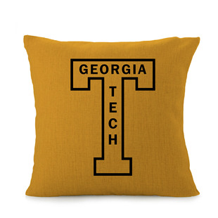 佐治亚理工大学大黄蜂队College Georgia Tech Yellow pillowcase