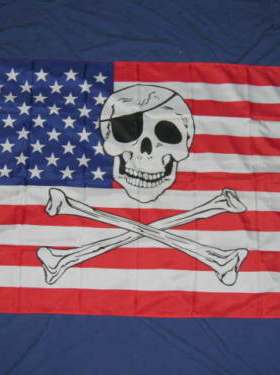 外贸货源美国海盗旗帜USA PIRATE  Flag亚马逊WISH EBAY热卖