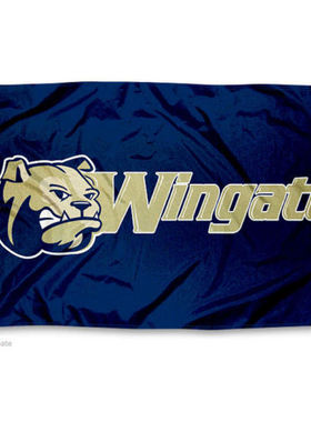 外贸货源温盖特斗牛犬旗帜Wingate Bulldogs Flag亚马逊WISH EBAY