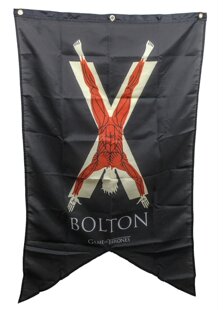 外贸权力的游戏旗帜Game Of Thrones Bolton Banner Fabric Flag
