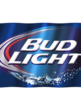 2But Budweiser Bud Light Beer Flag Banner亚马逊 WISH EBAY热