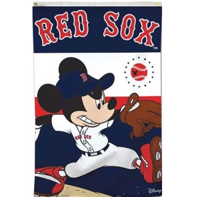 外贸货源波士顿红袜队MLB Boston Red Sox Flag旗帜新款热卖