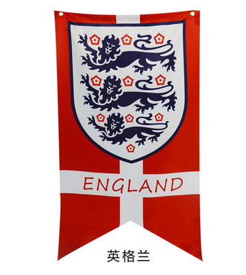 2018俄罗斯世界杯英格兰球迷酒吧旗帜车旗Soccer England Flag