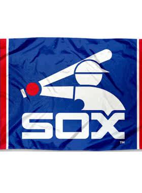 外贸货白袜NFL Chicago White Sox Vintage Flag亚马逊WISH EBAY