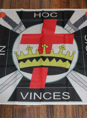 外贸货源圣殿骑士旗Knights of Templar Flag亚马逊WISH EBAY热卖