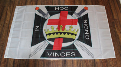 外贸货源圣殿骑士旗Knights of Templar Flag亚马逊WISH EBAY热卖