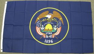 外贸货源犹他州国旗旗帜UTAH STATE FLAG UT Flag亚马逊WISH EBAY