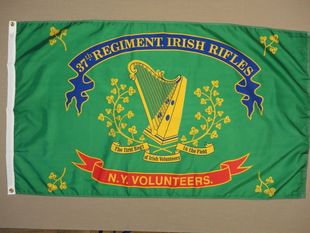 Brigade Irish Regiment Historical WISH 外贸37th FLAG N.Y.
