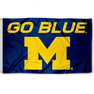 外贸货源大学狼獾NCAA Michigan Wolverines Flag亚马逊WISH EBAY