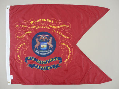 外贸货源6th Michigan Cavalry Historical FLAG亚马逊 WISH EBAY