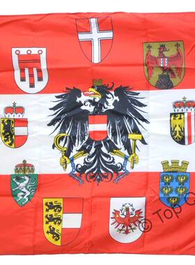 外贸货源Austria with 9 crests FLAG亚马逊WISH EBAY热卖