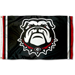 EBAY热卖 外贸货源Georgia Flag亚马逊WISH Dawg Bulldogs Black