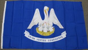 外路易斯安那州的旗帜LOUISIANA STATE FLAG亚马逊WISH EBAY热卖
