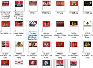 Flag Car Blackhawks 外贸芝加哥黑鹰队户外旗帜车旗系列Chicago