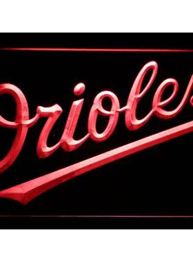 外贸Baltimore Orioles 5 LED Neon Sign巴尔的摩金莺的霓虹灯