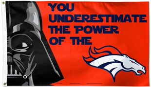 星球大战丹佛野马Denver Broncos Star Wars Flag亚马逊WISH EBAY