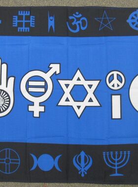外共存旗帜和平宗教COEXIST PEACE RELIGION Flag亚马逊WISH EBAY