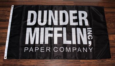 外贸货源Dunder Mifflin Inc Paper Company Flag亚马逊WISH EBAY