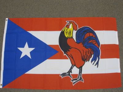 波多黎各的国旗的公鸡PUERTO RICO COCK FLAG亚马逊WISH EBAY热卖