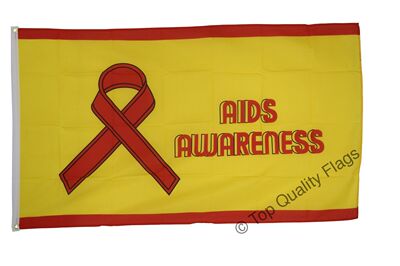 外贸货源艾滋病的标志AIDS Awareness FLAG亚马逊WISH EBAY热卖