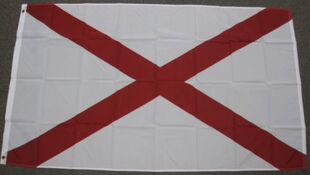 外贸货源阿拉巴马州州旗ALABAMA STATE FLAG亚马逊WISH EBAY热卖