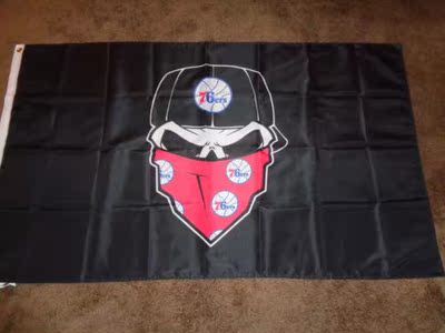 外贸货源费城76ers NBA Philadelphia 76ers Flag亚马逊WISH EBAY