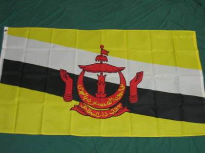 外贸货BRUNEI FLAG NEW BRUNEAIN SULTAN BANNER亚马逊WISH EBAY