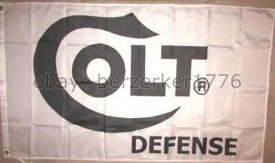 外贸货源户外旗帜Colt Defense FLAG亚马逊 WISH EBAY热卖