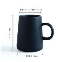 Nordic ins ceramic coffee cups, couple mugs set, creative heat-resistant large-capacity home and office water cups thumbnail 2