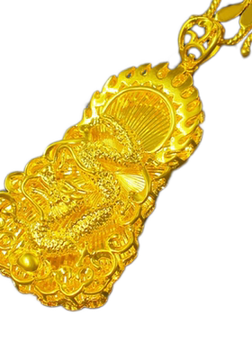 镀黄金复古大气吊坠