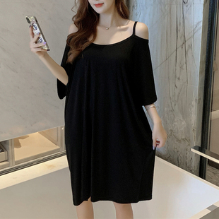 家居服 睡衣女夏季 吊带性感睡裙莫代尔棉薄款 睡衣裙2022年新款 大码