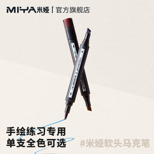 手绘软头马克笔学生初学专用美术