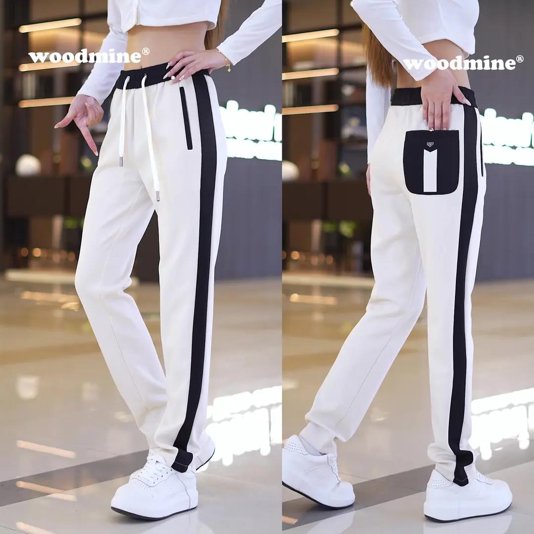 金高男装2025秋季撞色拼接卫裤个性口袋休闲裤弹力运动空气棉男裤