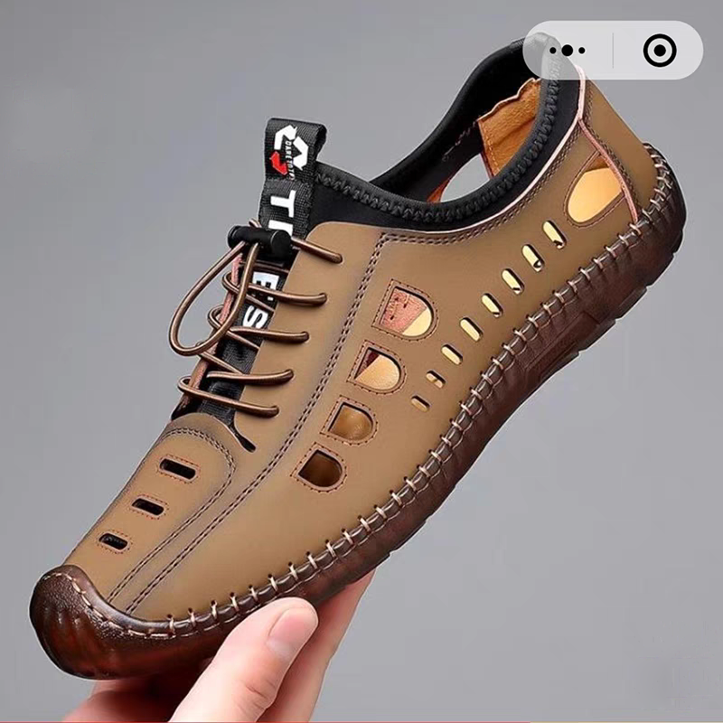 福建晋江帕拉鞋官方旗舰店男款2025新款男士凉皮鞋莱量飞行员男鞋