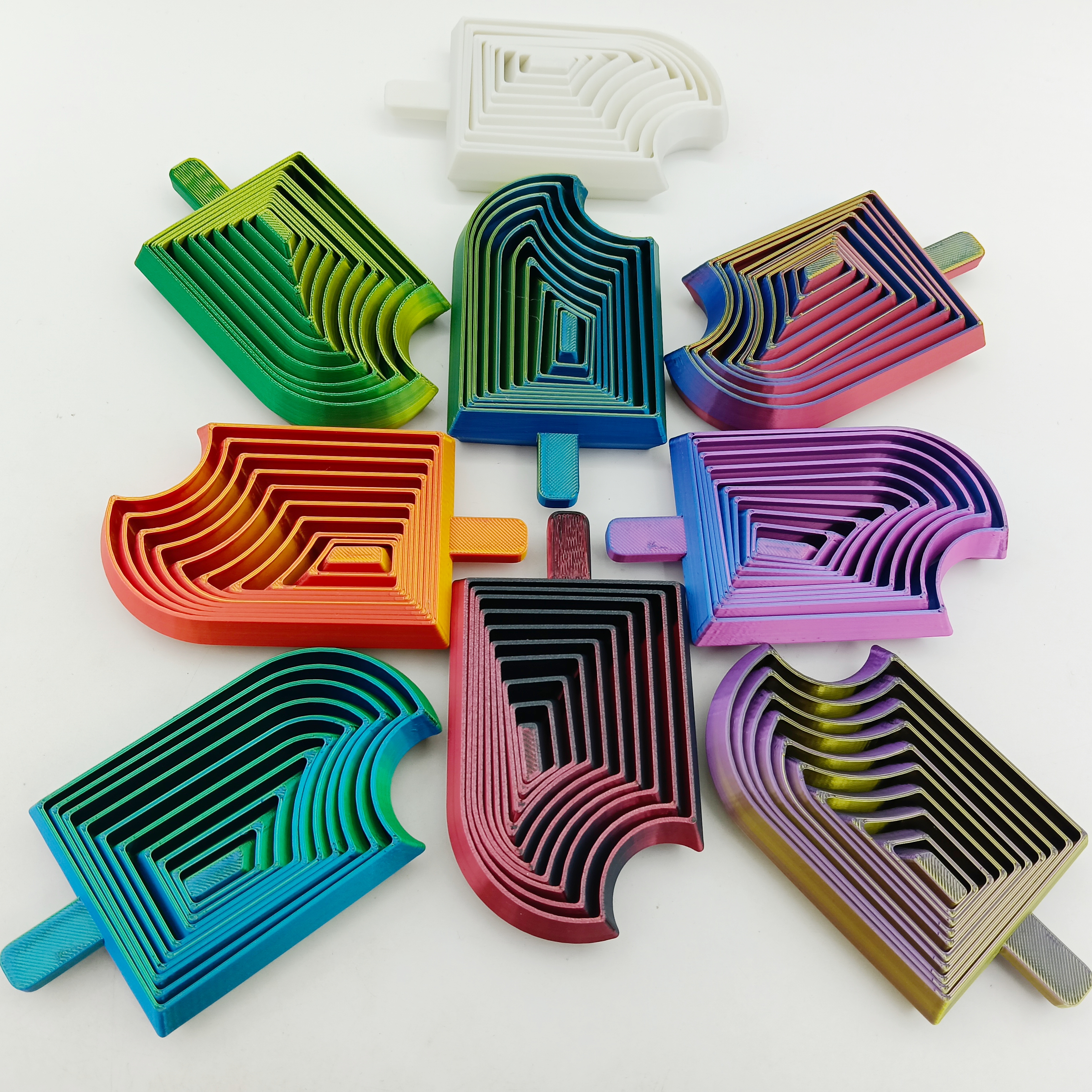 创意立体3d打印雪糕萝卜塔模型解压益智儿童玩具网红摆地摊同款