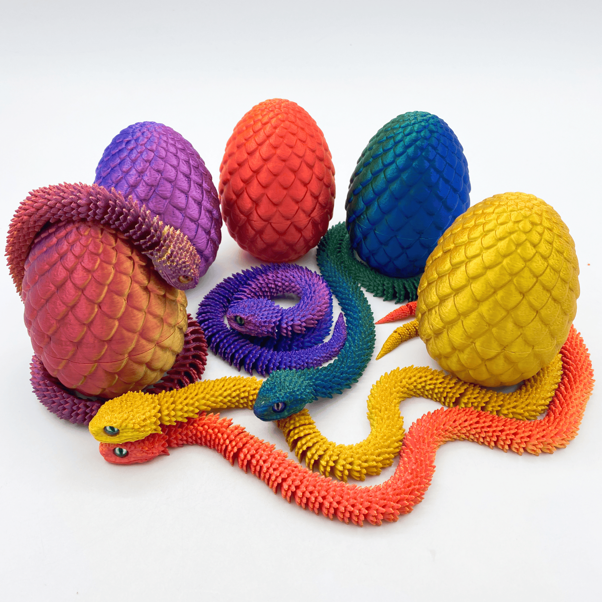 3d打印玩具蛇蛋可动关节仿真动物发光玩偶模型男女孩2025爆款玩具