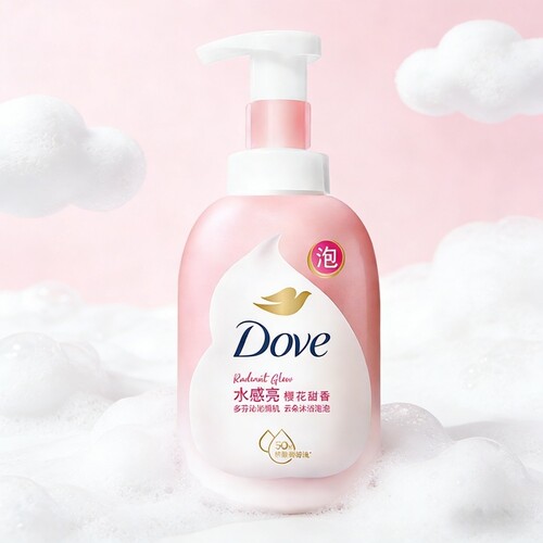 Dove/多芬樱花甜香绵密沐浴泡泡400ml清洁保湿芳香云朵泡面沐浴露