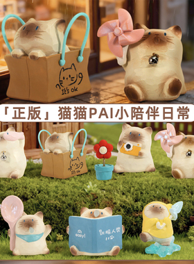 森之物猫猫PAI小陪伴日常盲盒猫咪桌面摆件生日礼物女生新年元旦