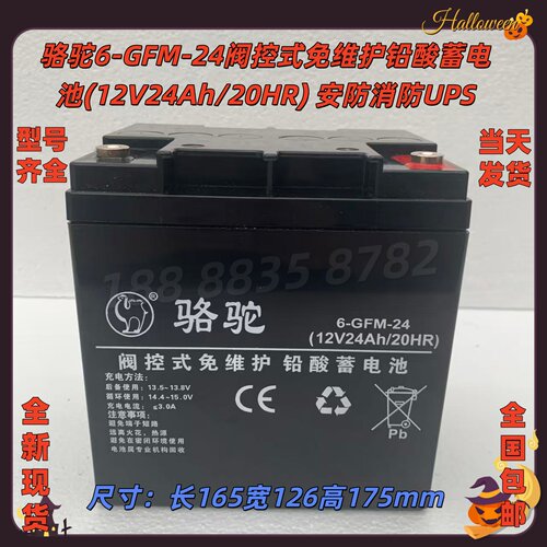 骆驼阀控免维护铅酸蓄电池UPS