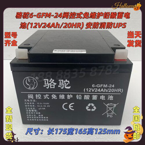 骆驼阀控免维护铅酸蓄电池UPS