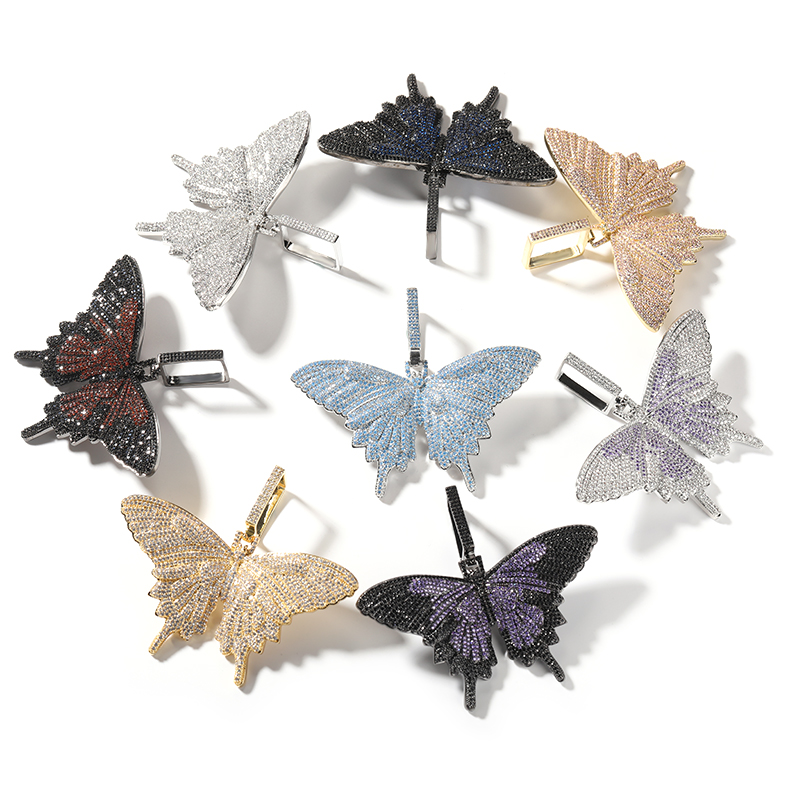 uwin铜镀金镶嵌锆石古巴链