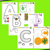 英语启蒙diy自制26个英文字母创意手工安静书课堂英语教具电子版