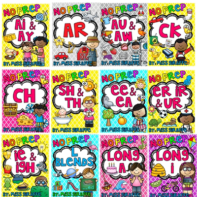 英语素材phonics英文自然拼读词根综合练习题册28套作业纸电子版