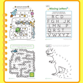 低幼儿童英语启蒙资源26英文字母迷宫连线趣味练习题作业纸电子版