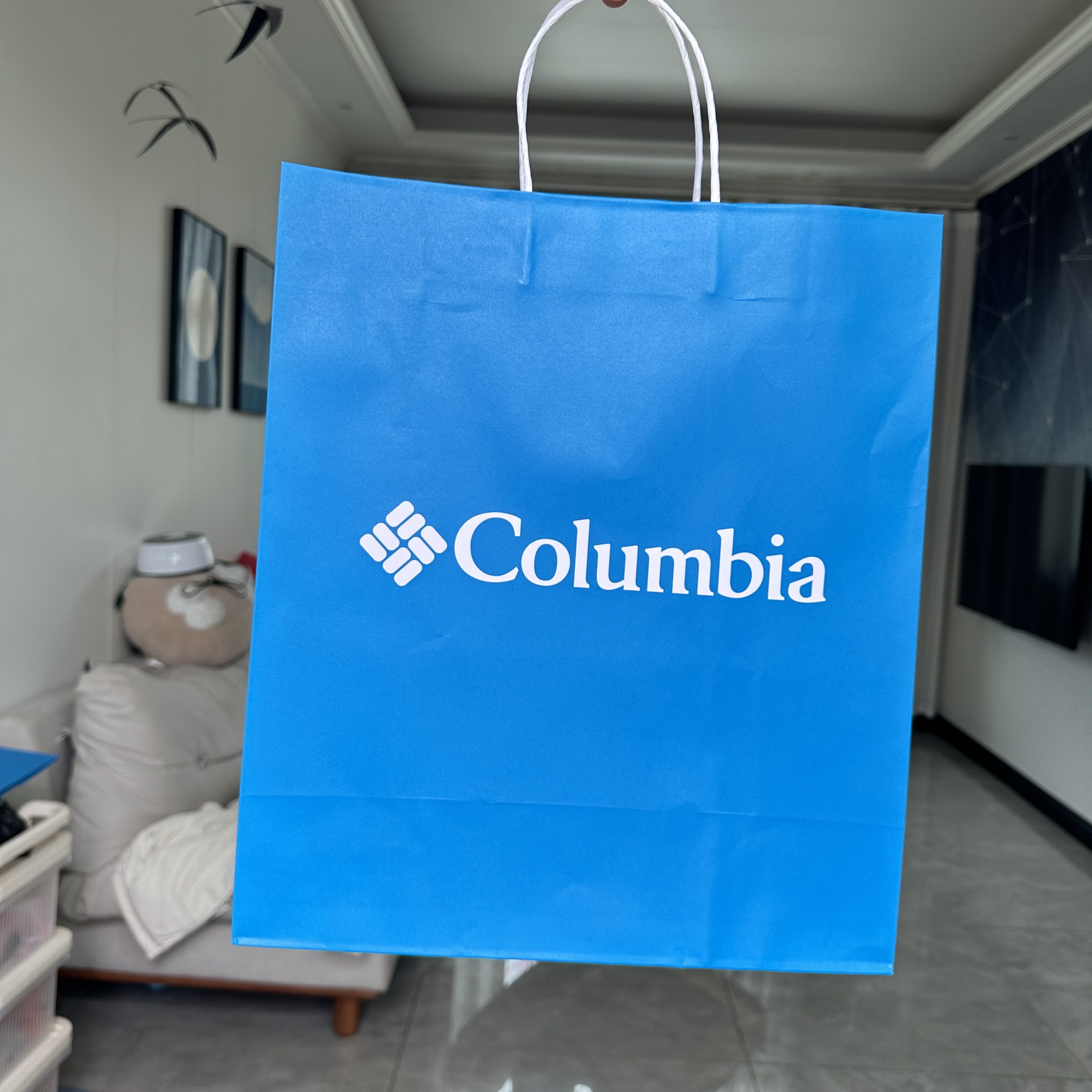 全新正品哥伦比亚购物袋 专柜中号手提袋环保袋 鞋服袋送礼专用