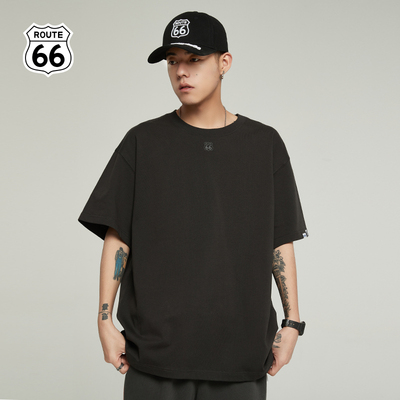 ROUTE66短袖美式复古男女同款T恤