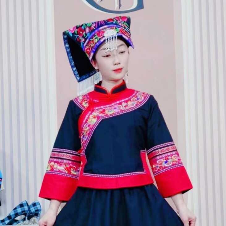 GOXEOU/格希欧布依族壮族少数民族服饰国风传统套装akr13
